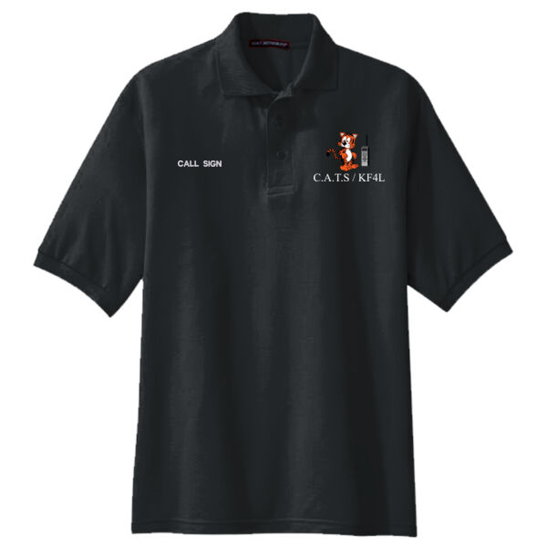Customized Call Sign Embroidered Polo - Silk Touch Polo Thumbnail